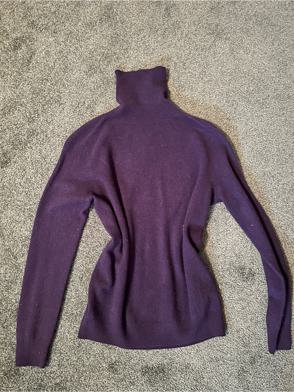 Women's Purple Turtleneck Sweater